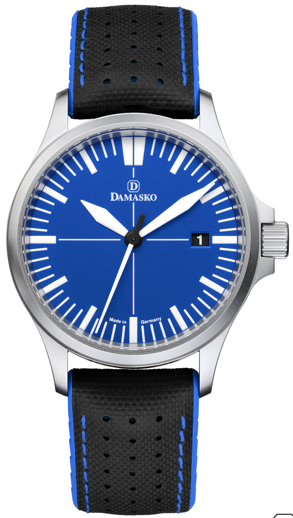 Damasko Watch DS30 Ocean Rubber Pin Buckle - Blue