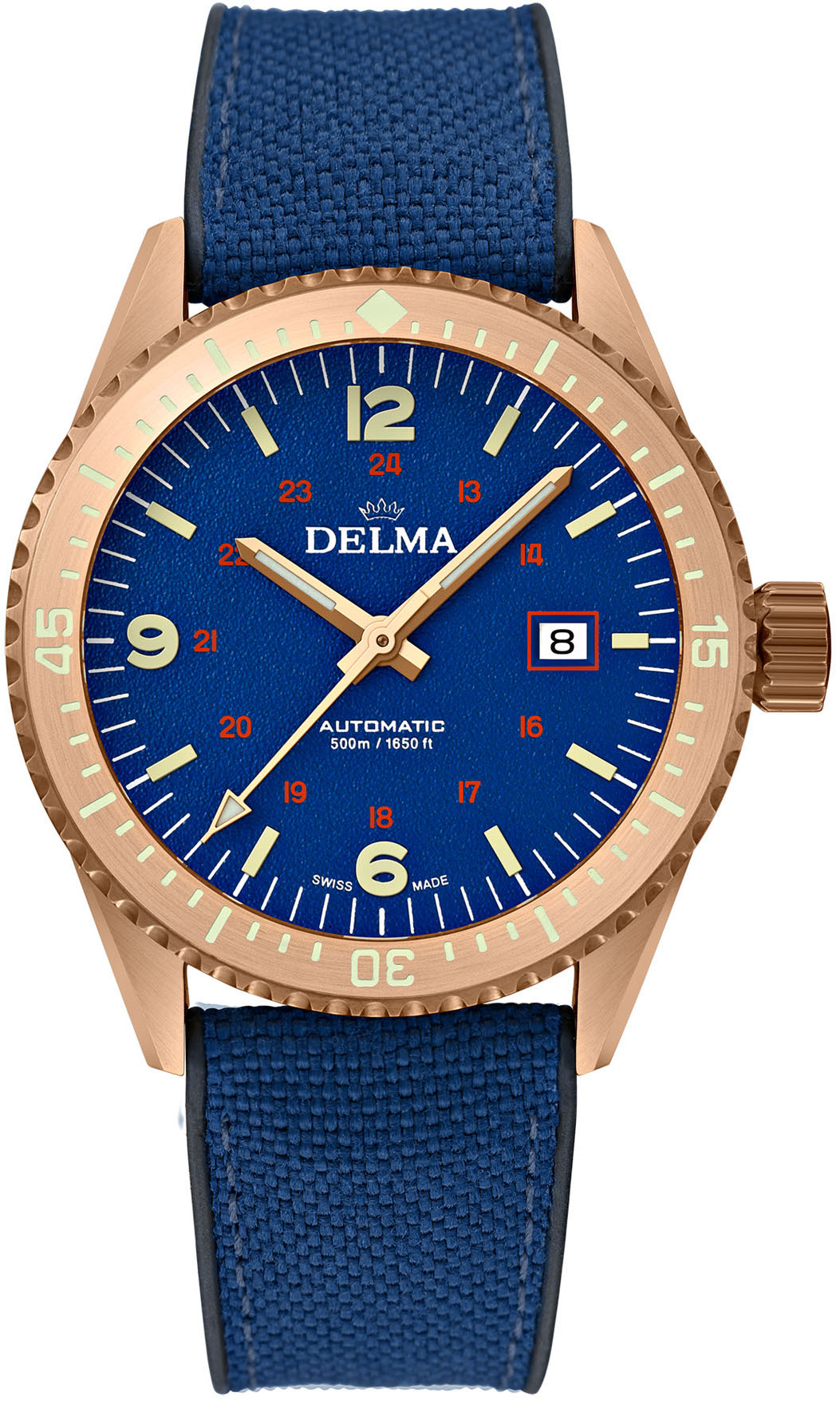 Delma Watch Cayman Field Bronze Blue - Blue