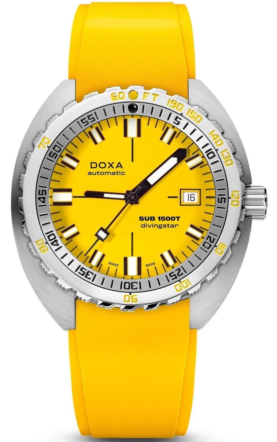 Doxa Watch SUB 1500T Divingstar Rubber - Yellow