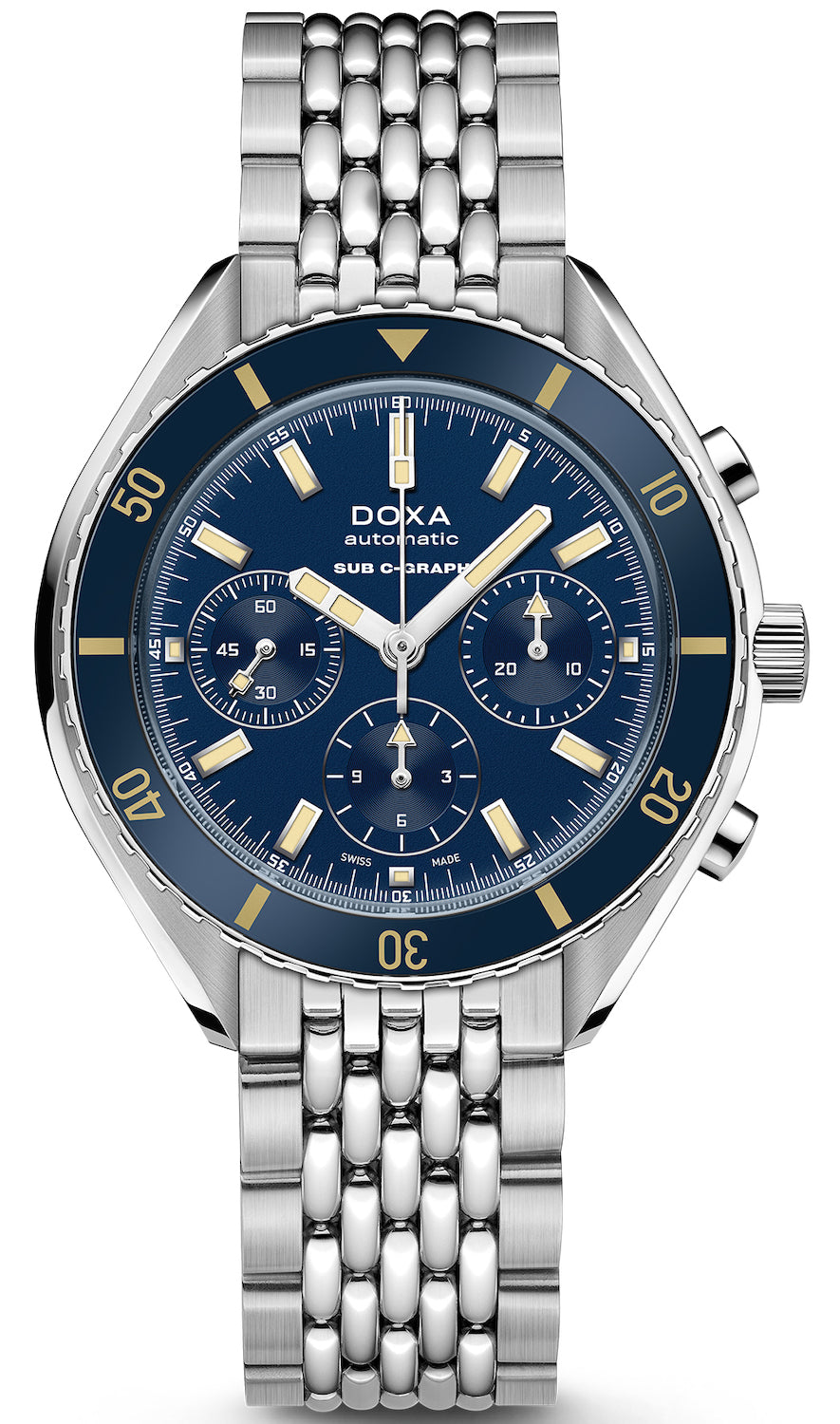 Doxa Watch SUB 200 C-Graph Caribbean Bracelet - Blue