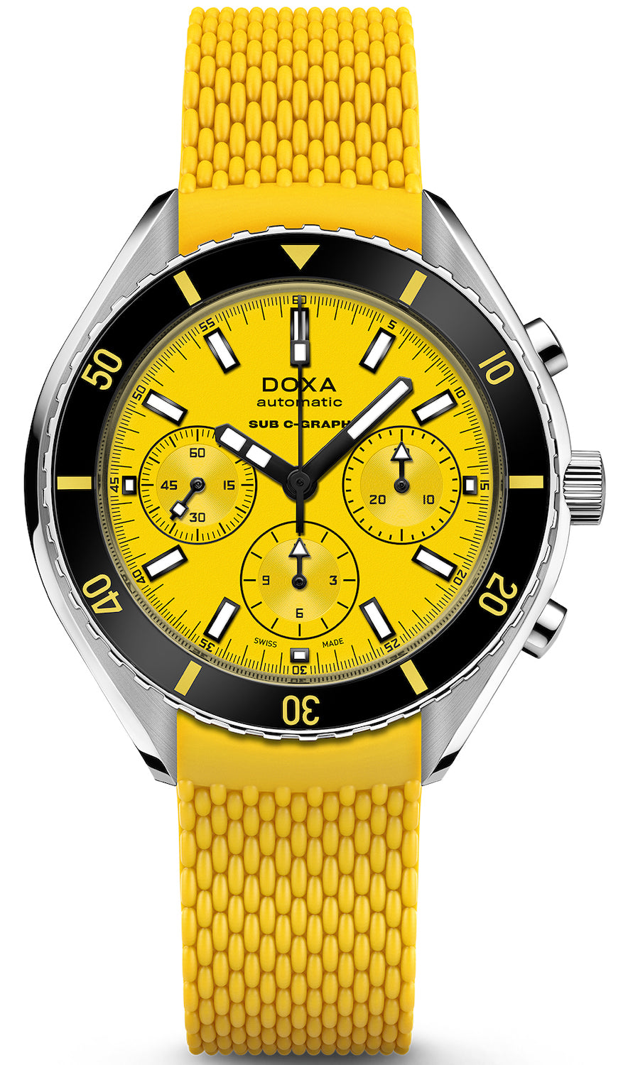 Doxa Watch SUB 200 C-Graph Divingstar Rubber - Yellow