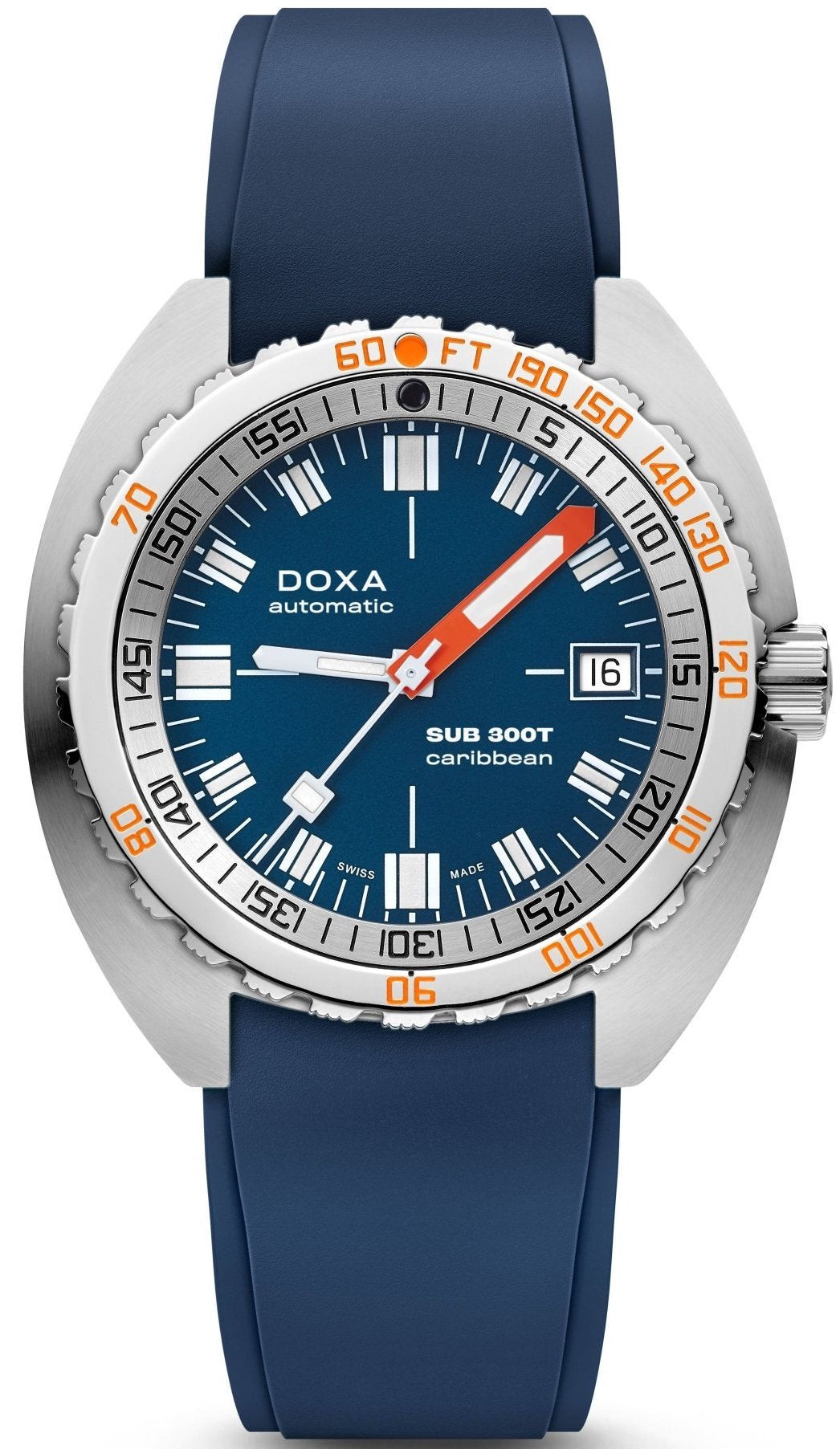 Doxa Watch SUB 300T Caribbean Rubber - Blue