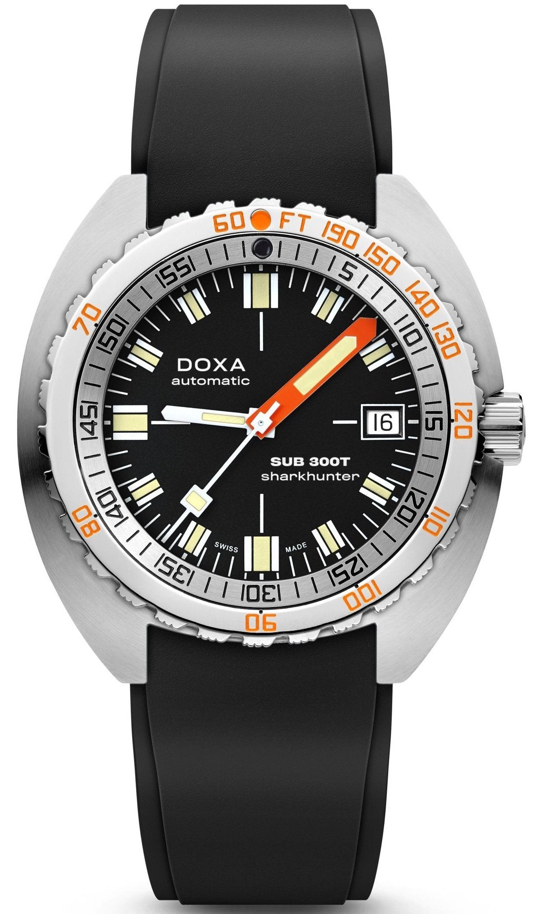 Doxa Watch SUB 300T Sharkhunter Rubber - Black