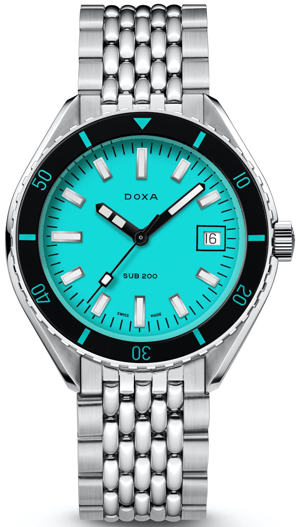 Doxa Watch Sub 200 Aquamarine Bracelet - Blue