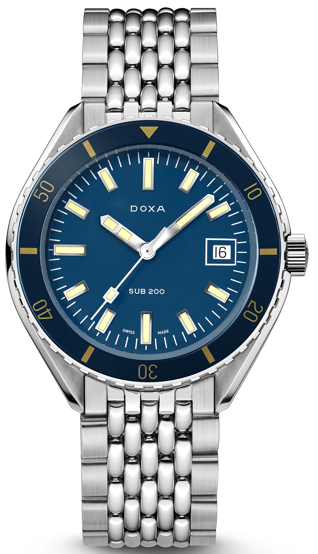 Doxa Watch Sub 200 Caribbean Bracelet - Blue