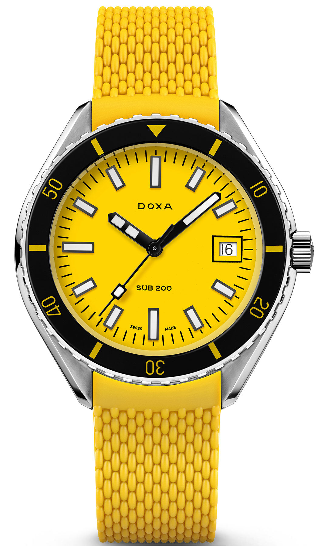 Doxa Watch Sub 200 Divingstar Rubber - Yellow