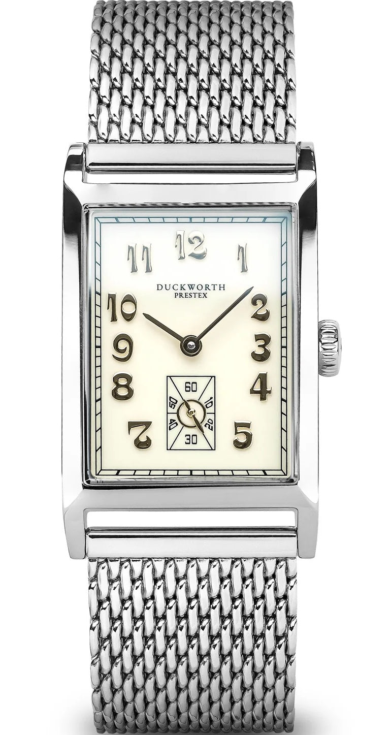 Duckworth Prestex Watch Centenary Crean Mesh Bracelet