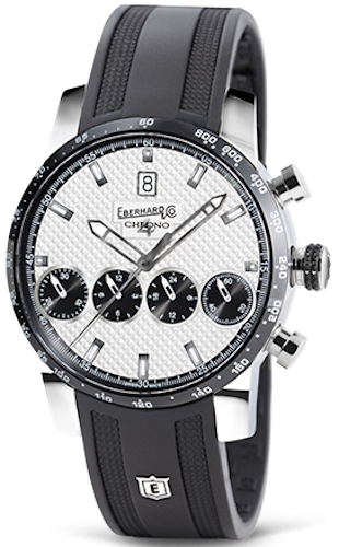 Eberhard & Co Watch Chrono 4 21-42 Rubber - White