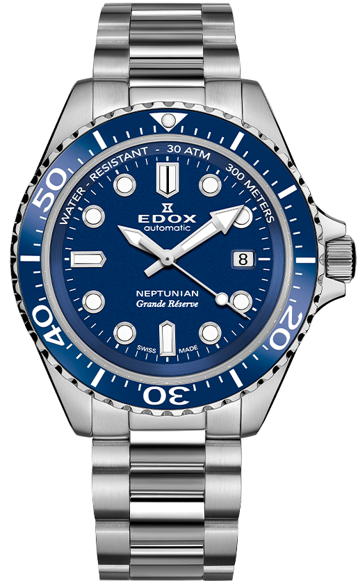 Edox Watch Neptunian Grande Reserve Blue