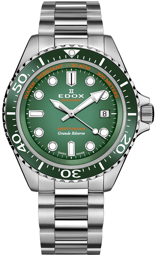 Edox Watch Neptunian Grande Reserve Green