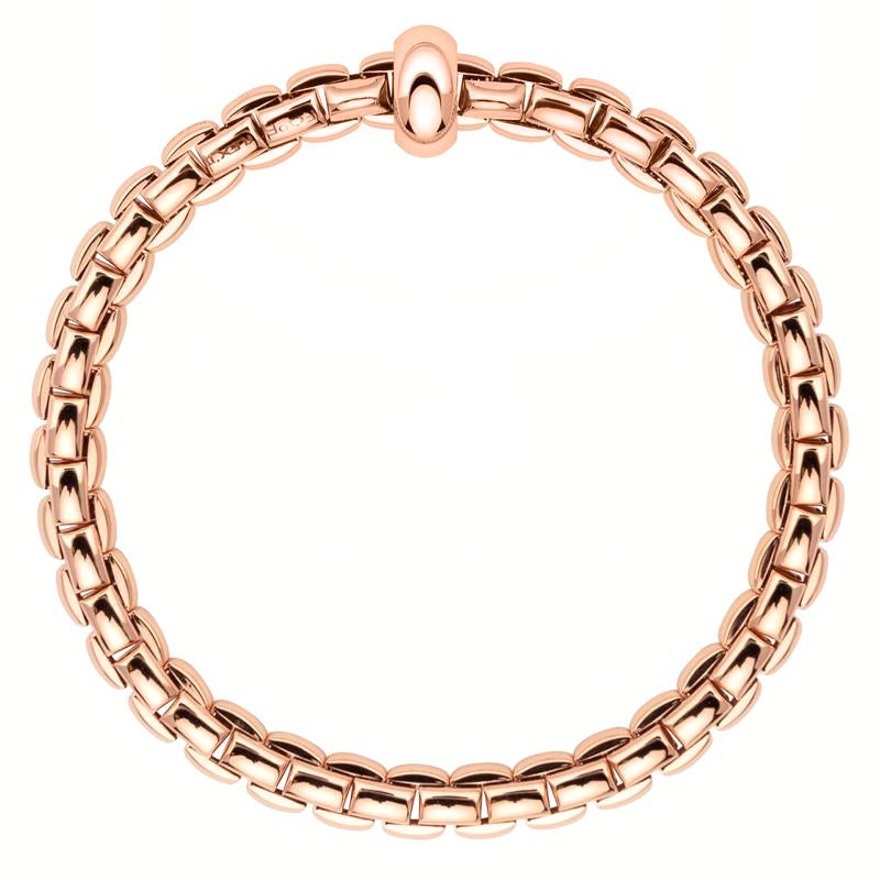 Fope Eka Anniversario 18ct Rose Gold Bracelet - M