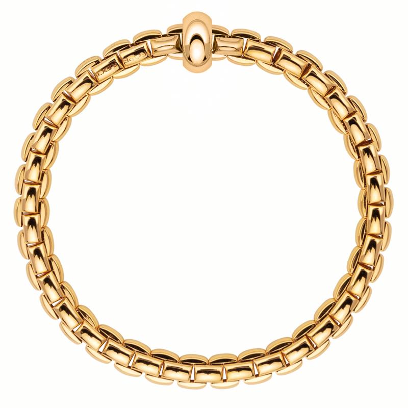 Fope Eka Anniversario 18ct Yellow Gold Bracelet - M