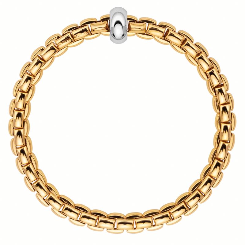 Fope Eka Anniversario 18ct Yellow and White Gold Bracelet - S