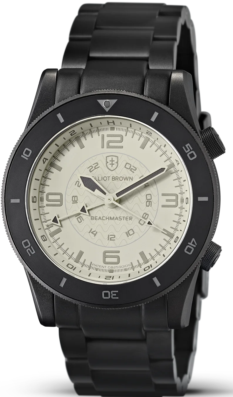 Elliot Brown Watch Beachmaster Ghost Gunmetal Grey PVD Bracelet