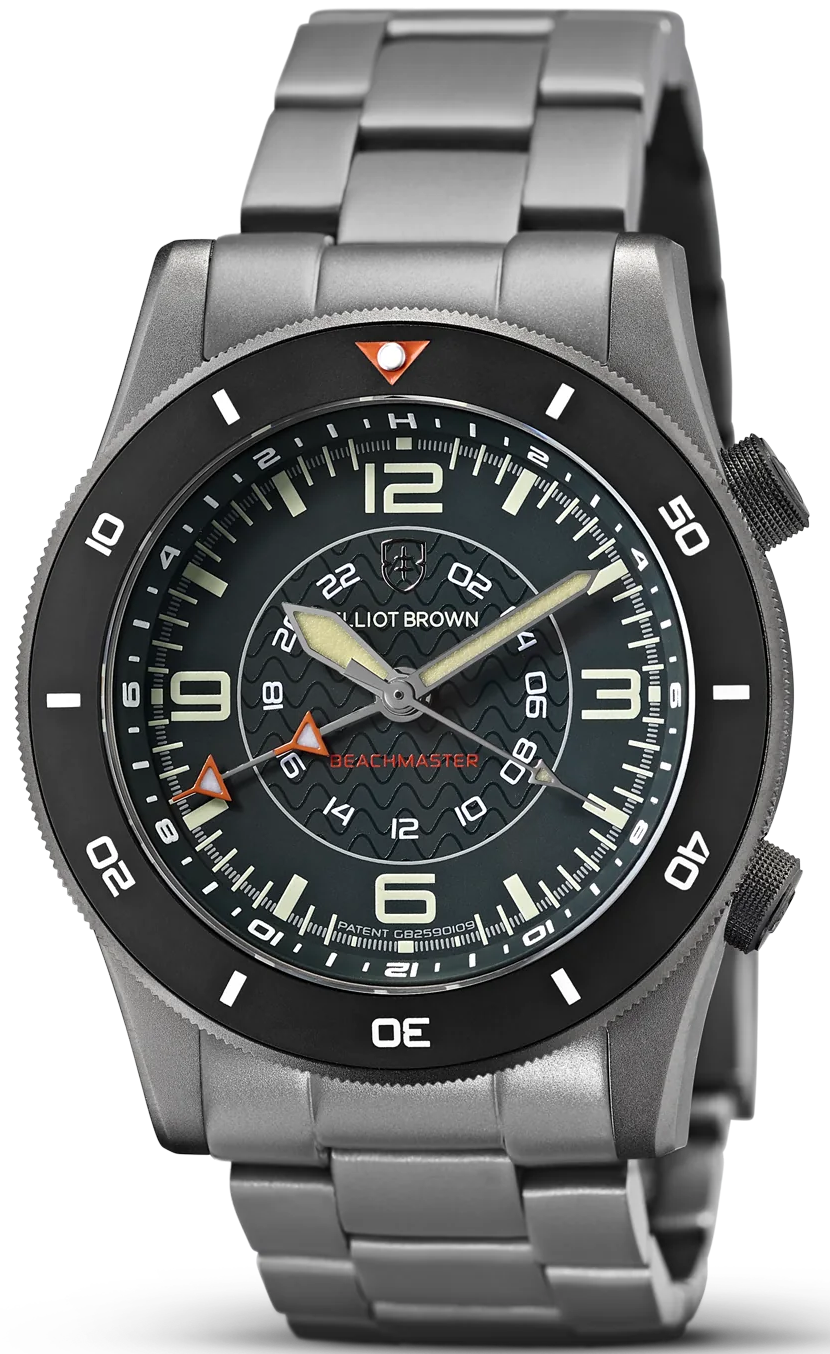 Elliot Brown Watch Beachmaster Nivo Gunmetal Grey PVD Bracelet