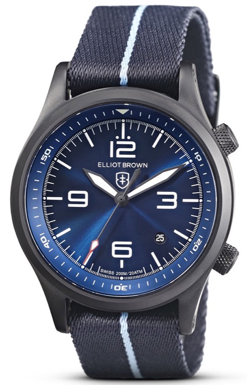 Elliot Brown Watch Canford Mens - Blue