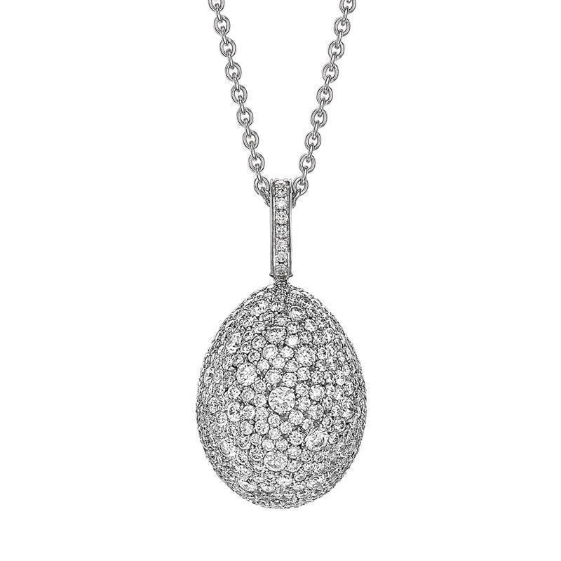 Faberge Emotion 18ct White Gold Diamond Pendant - White Gold
