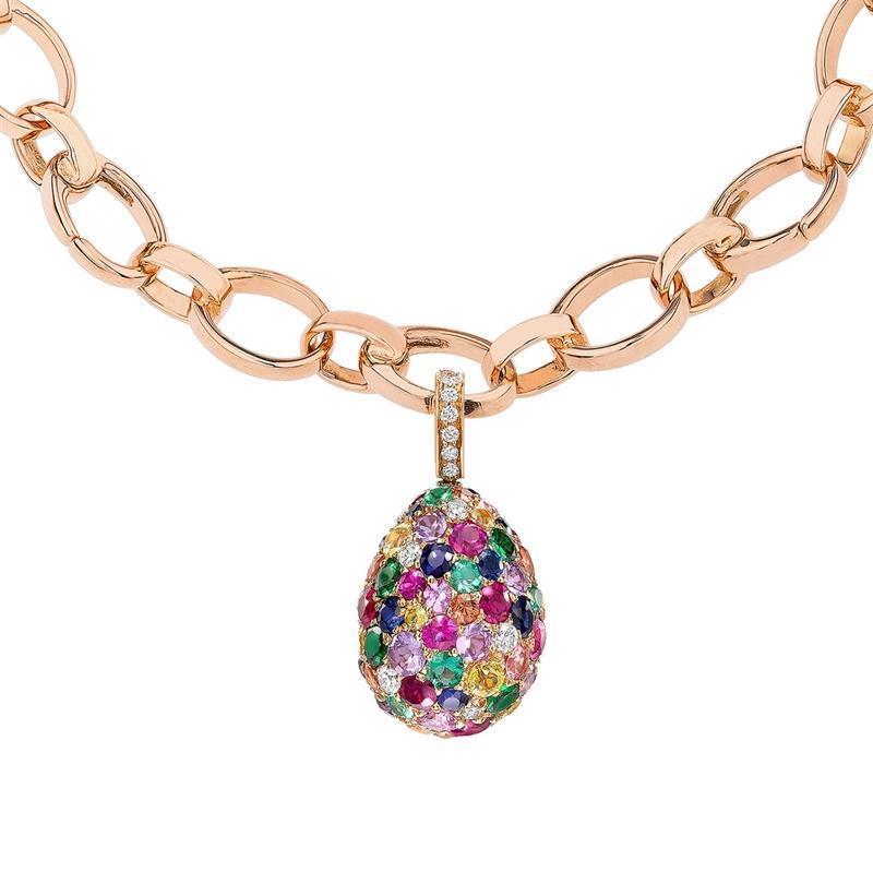 Faberge Emotion 18ct Yellow Gold Multi-Coloured Charm - Yellow Gold