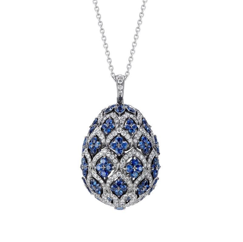 Faberge Imperial Zenya Sapphire Pendant - Silver