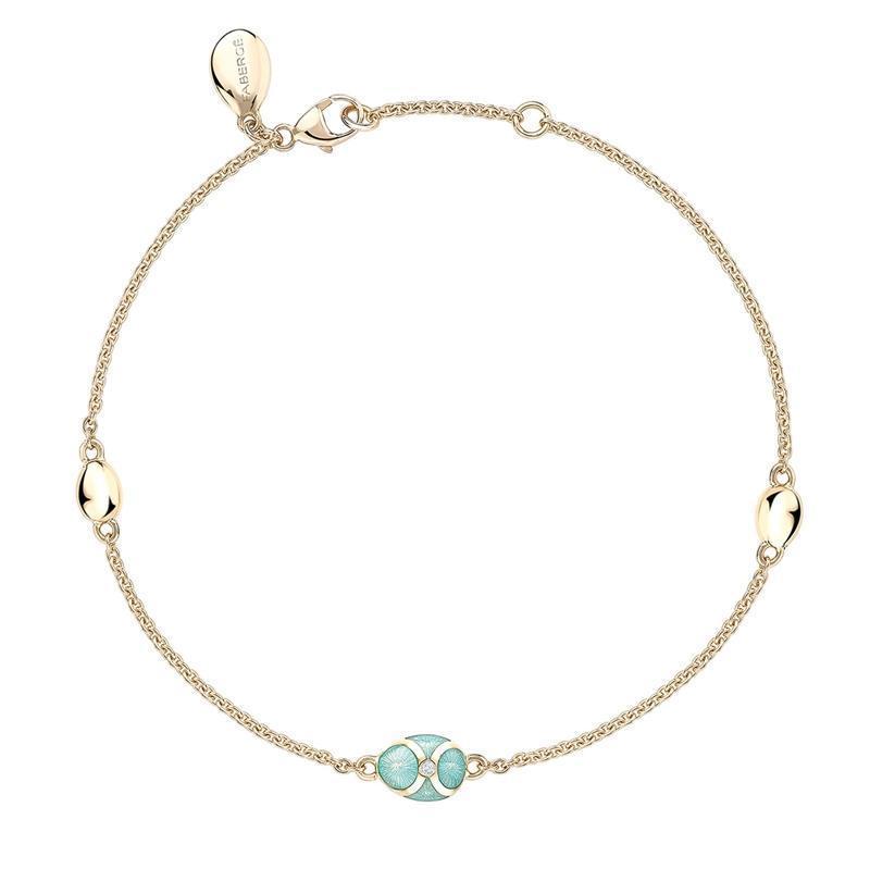 Faberge Palais Tsarskoye Selo 18ct Yellow Gold Turquoise Bracelet - Yellow Gold