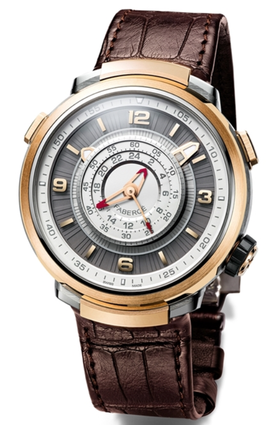 Faberge Watch Visionnaire Chronograph Rose Gold - Silver