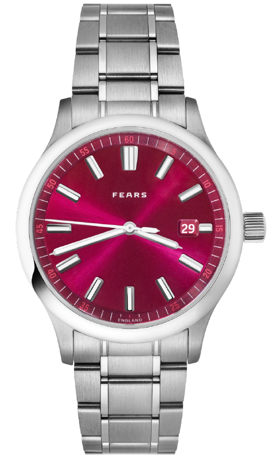 Fears Watch Redcliff 39.5 Date Cherry Red