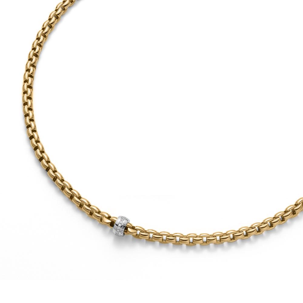 Fope Flex'It Eka 18ct Yellow Gold Diamond Necklace
