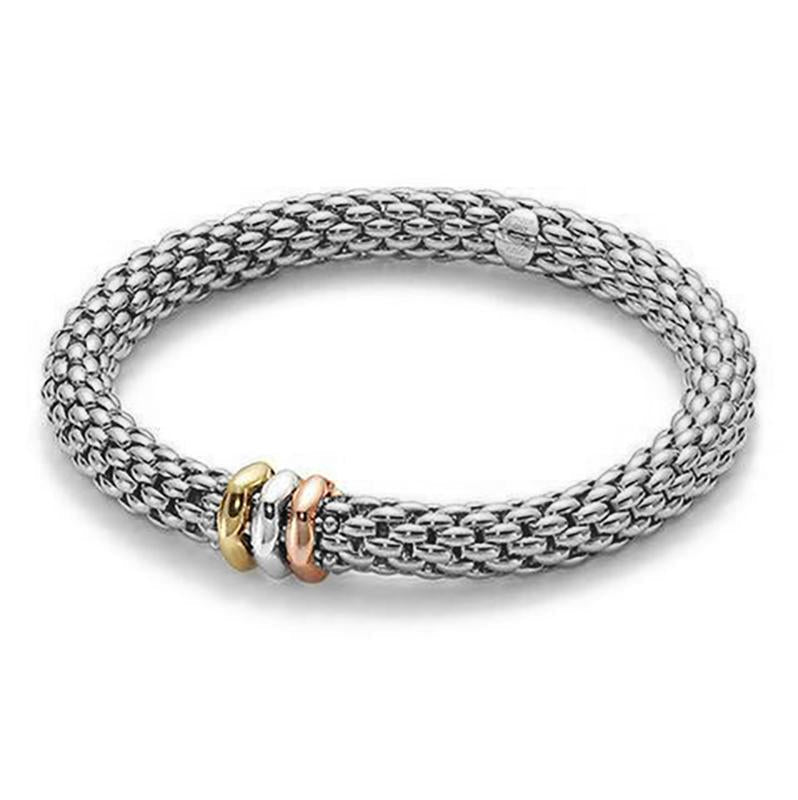 Fope Flex'It Love Nest 18ct White Gold Bracelet - S