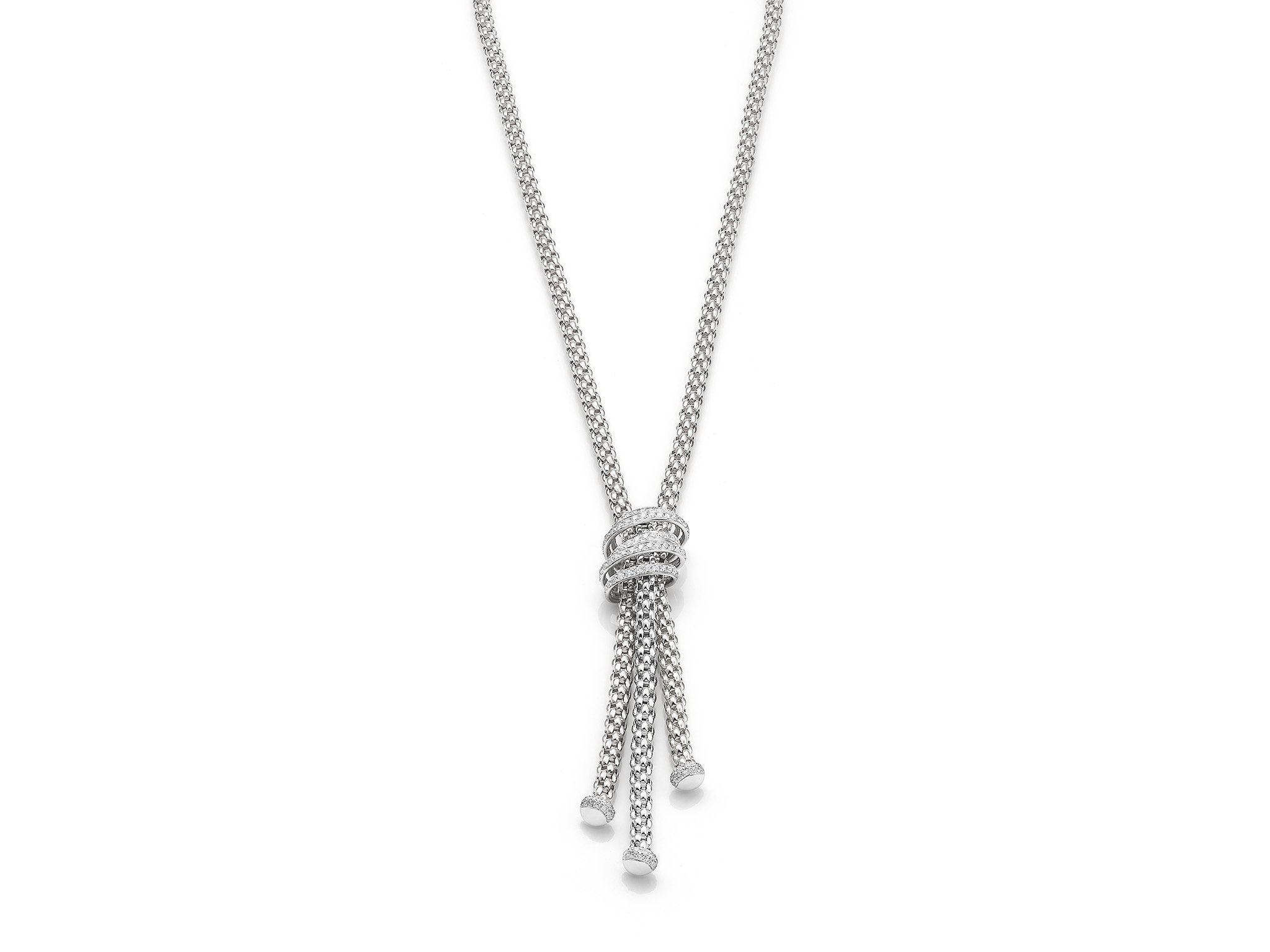 Fope MiaLuce 18ct White Gold 1.63ct Diamond Lariat Necklace