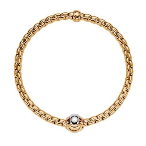 Fope Eka Tiny 18ct Yellow Gold Bracelet - S