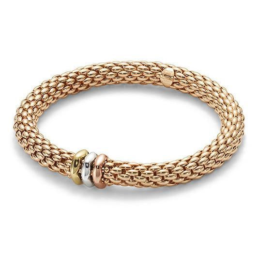Fope Love Nest 18ct Rose Gold Bracelet - M