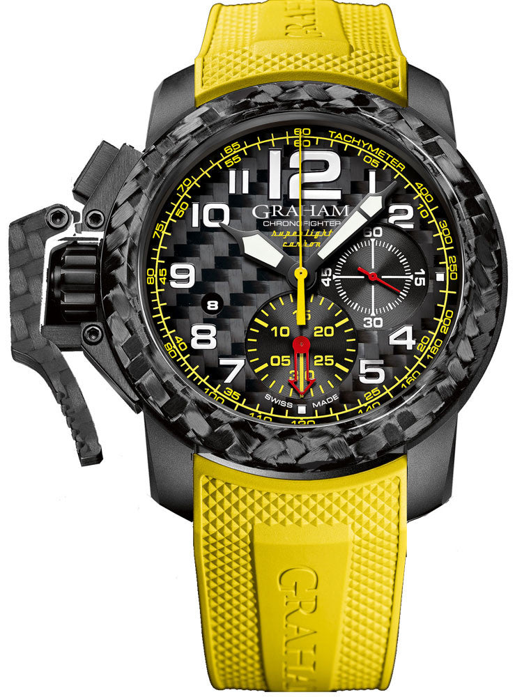Graham Watch Chronofighter Oversize Superlight Carbon - Black