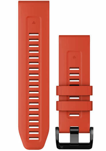 Garmin Watch Band QuickFit 26 Flame Red Silicone - Red
