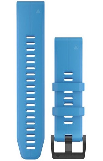 Garmin Watch Band QuickFit 22 Lakeside Cyan Blue Silicone - Cyan