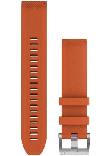 Garmin Watch Band QuickFit 22 Ember Orange Silicone Strap - Yellow