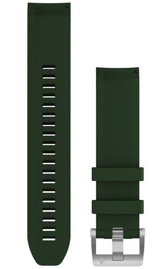 Garmin Watch Band QuickFit 22 Pine Green Silicone Strap - Yellow