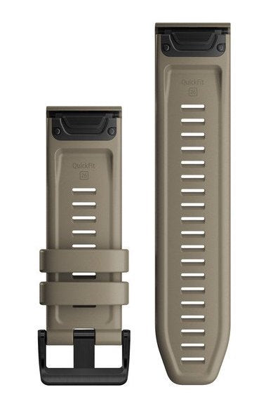 Garmin Watch Band QuickFit 26 Dark Sandstone Silicone - Beige