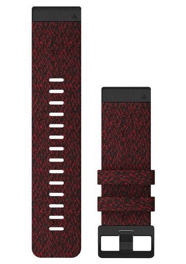 Garmin Watch Band QuickFit 26 Heathered Red Nylon - Red