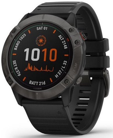 Garmin Watch Fenix 6X Pro Solar Carbon Grey DLC D