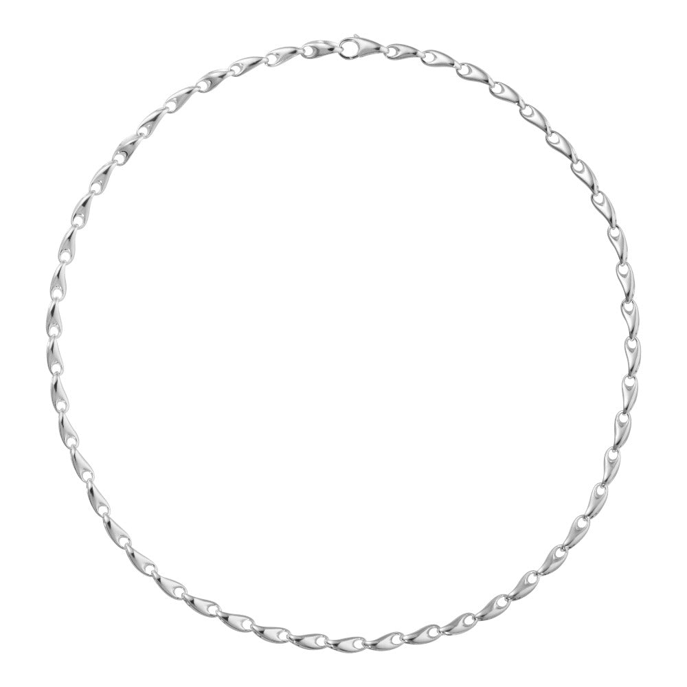 Georg Jensen Reflect Sterling Silver Chain Links 45cm Necklace - Silver