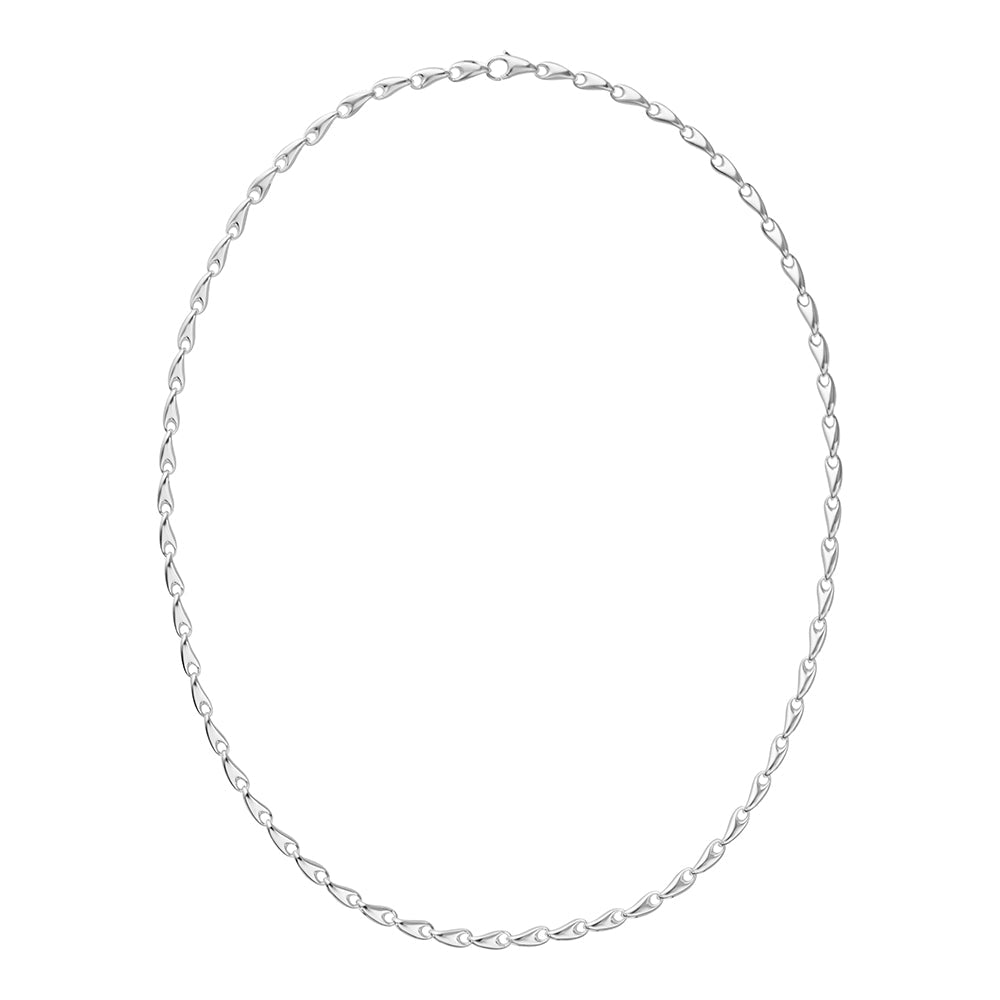 Georg Jensen Reflect Sterling Silver Chain Links 55cm Necklace - Silver