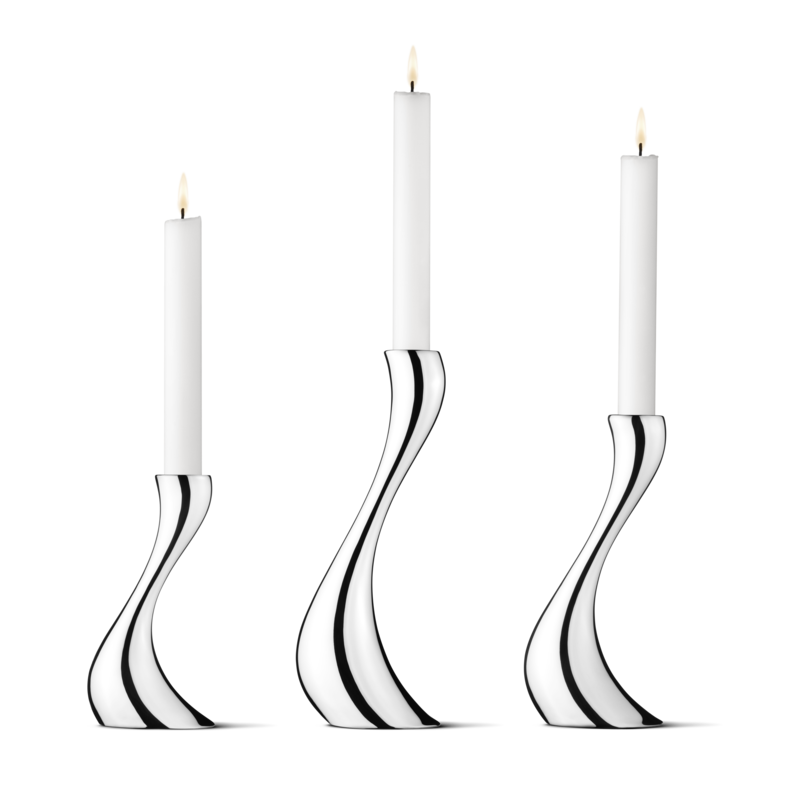 Georg Jensen Set of Three Candle Holders - TITLE Silver