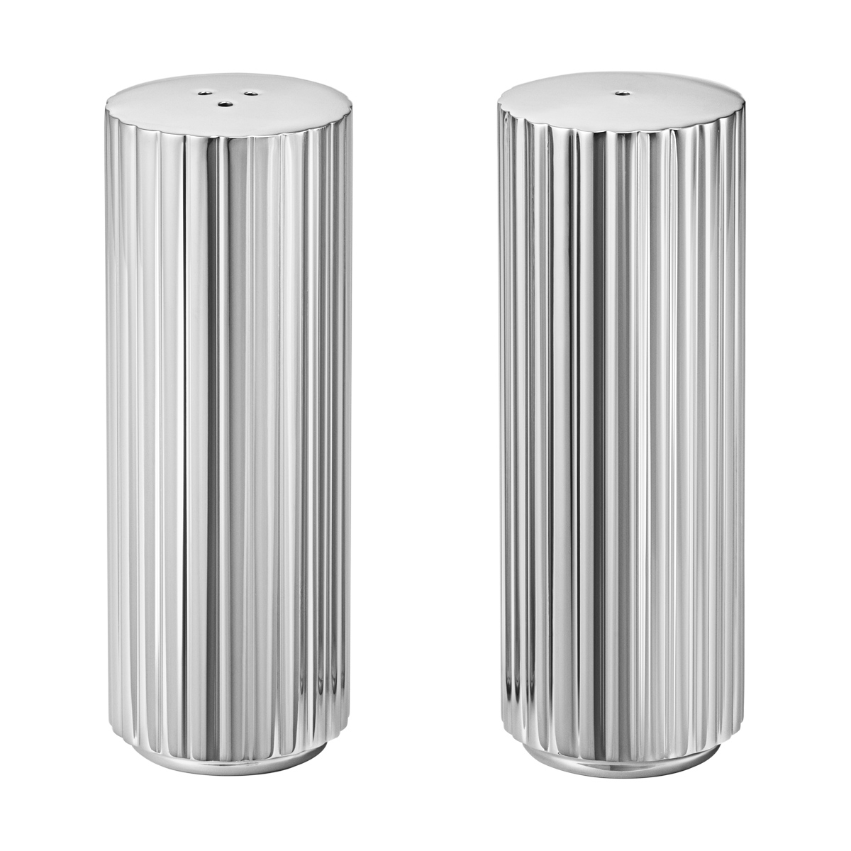 Georg Jensen Bernadotte Stainless Steel Salt and Pepper Shakers - TITLE