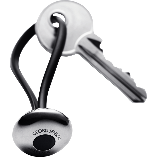 Georg Jensen Ellipse Keyring - TITLE Silver