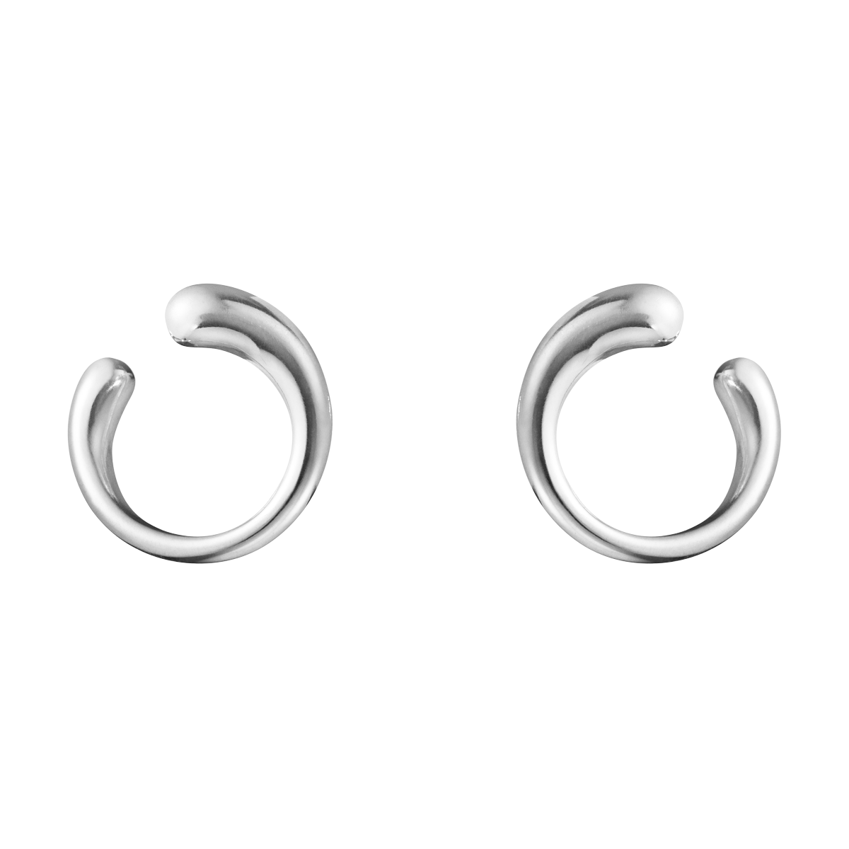 Georg Jensen Mercy Sterling Silver Loop Stud Earrings - Silver