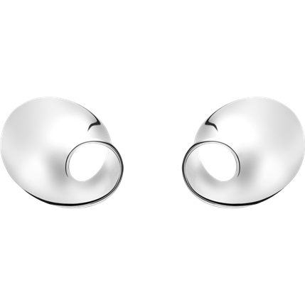 Georg Jensen Mobius Sterling Silver Earrings - TITLE Silver