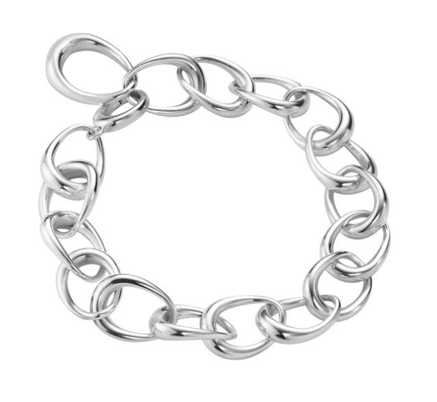 Georg Jensen Offspring Sterling Silver Link Bracelet - M/L