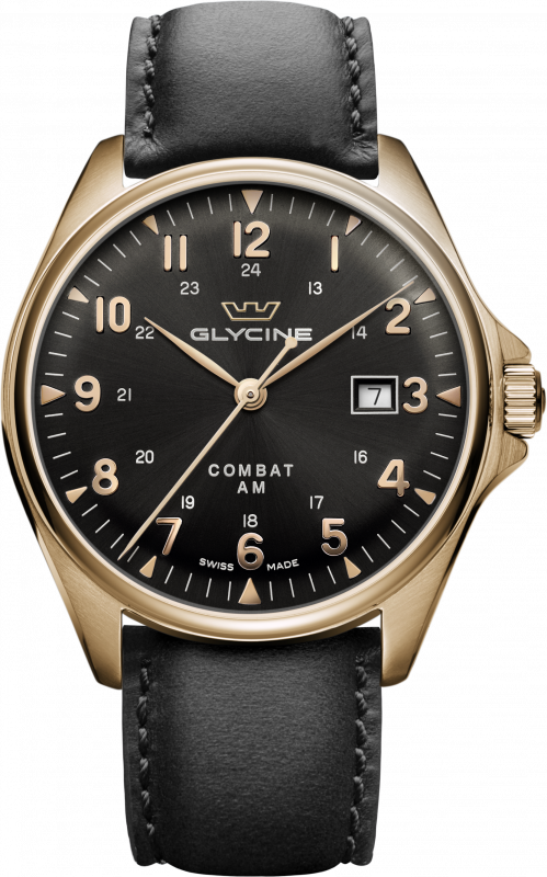 Glycine Watch Combat Mens - Black