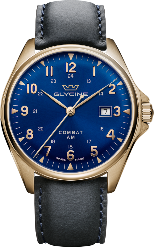 Glycine Watch Combat Mens - Blue