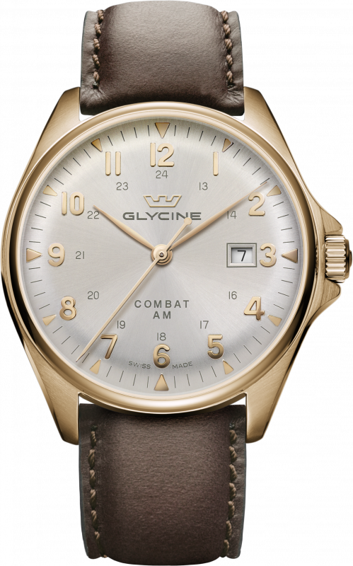 Glycine Watch Combat Mens - Silver